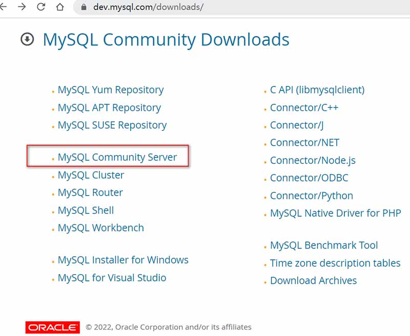 2、到网页底部下载mysql.jpg 2、到网页底部下载mysql.jpg